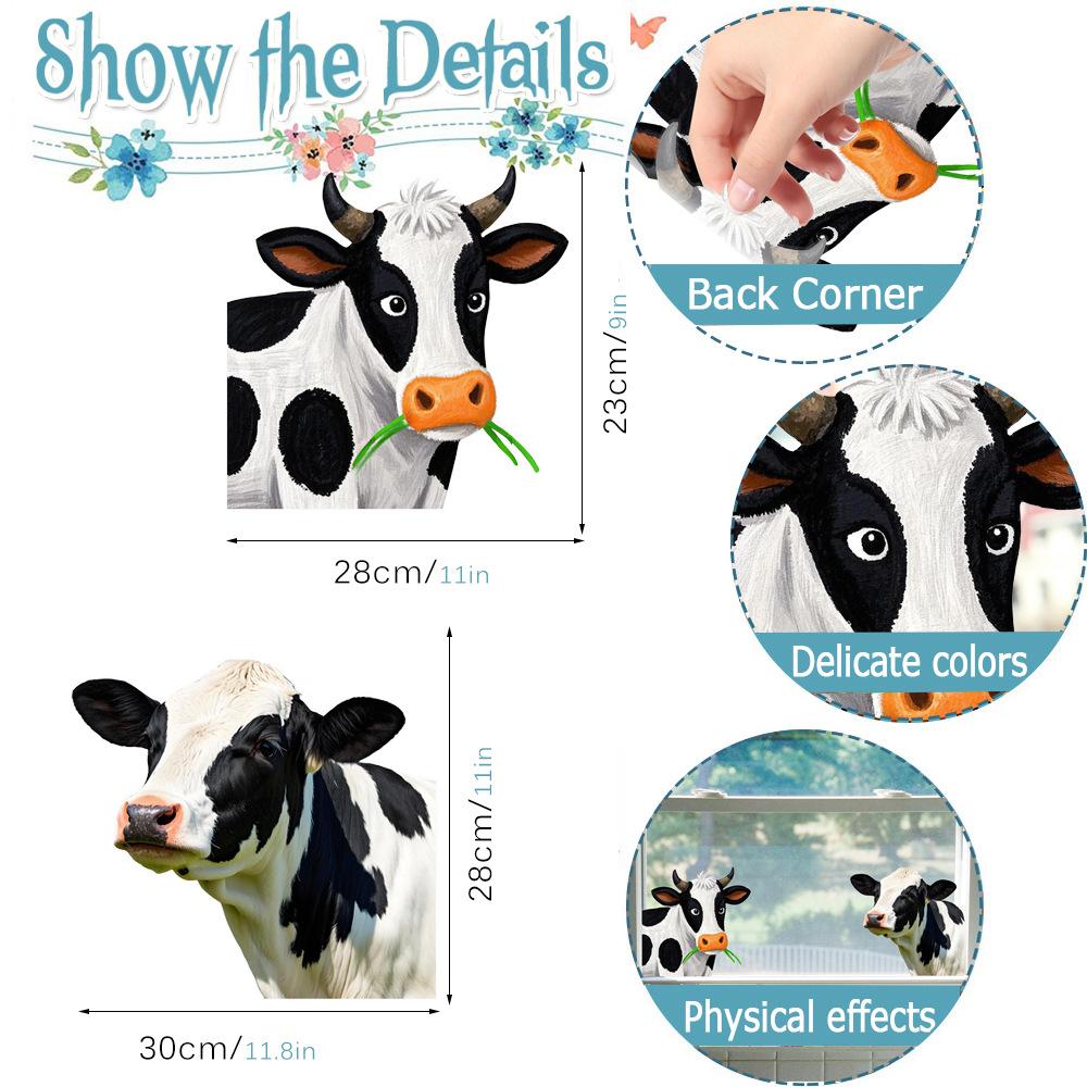 Cat Anti-Collision Window Clings Animal Decals to Prevent People and Bird Strikes on Window Glass Cling Door Decals Decor