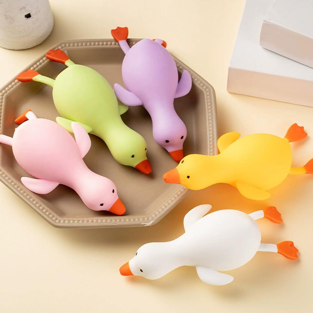 1/5 Stück Kinder Antistress-Enten-Quetschspielzeug Gans Niedliche Kawaii-Tiere Entlüftungsspielzeug Für Kinder Erwachsene Dekompression Dehnspielzeug Für Kinder
