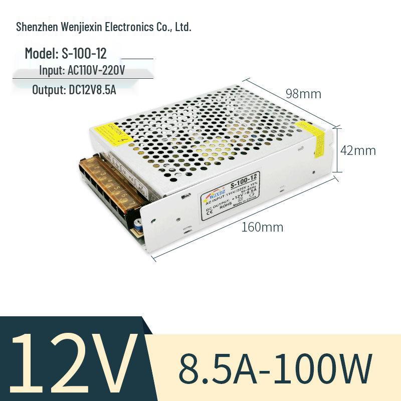 

Світлодіодний імпульсний трансформатор живлення 12 В, вхід 220 В, 10 А/20 А, вихід 360 Вт/600 Вт