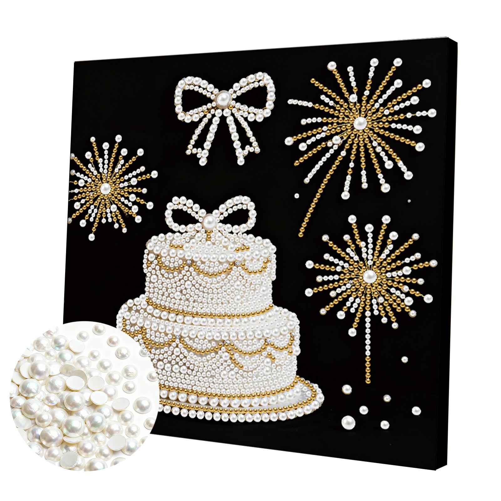 

DIY Pearl Gem Art Diamond Painting Kits for Adults Home Decor Art Diamond Painting 25x25cm With Frame