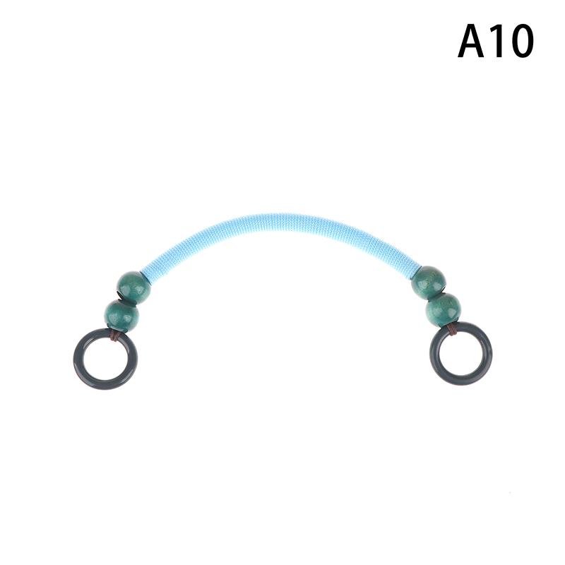 1Pc 10 Colors Wood Beads Purse Handles For Bag Making Purse Straps Wood Beaded Bag Handles Replacement Handbag Handles