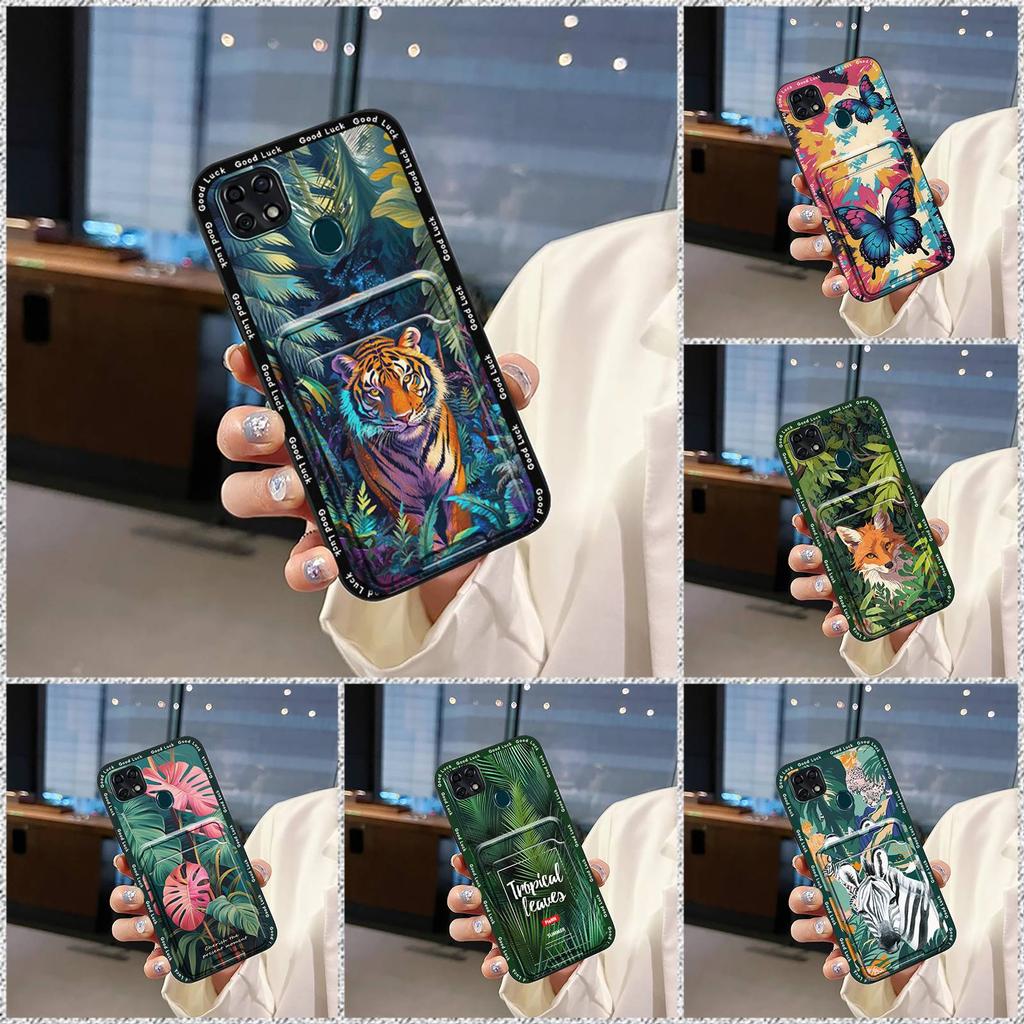 Soft Case Silicone Phone Case For ZTE Blade 20 Cute Card Bag Anti-dust Durable Graffiti Protective Fashion Design TPU