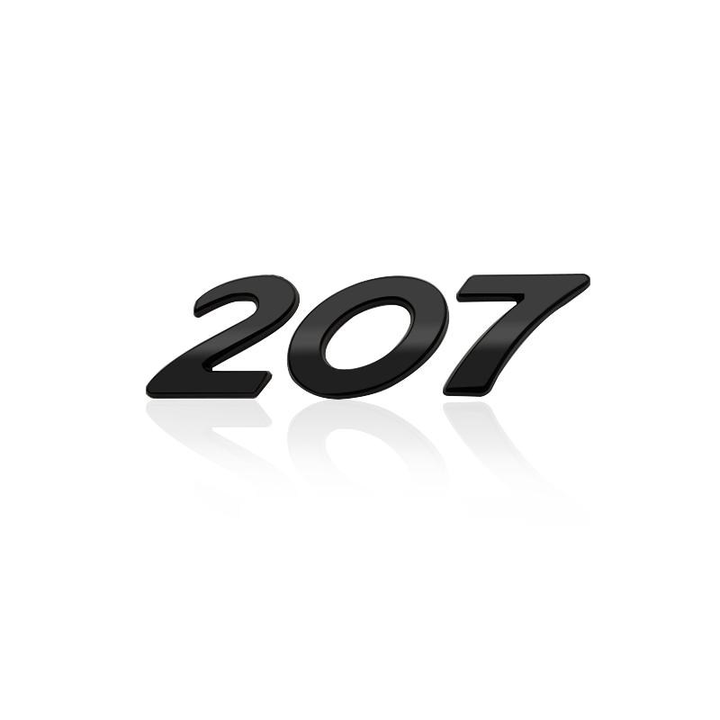 3D Metal Sticker 207 CC RC Emblem Decoration Rear Trunk stickers For s333 Car Styling 333s