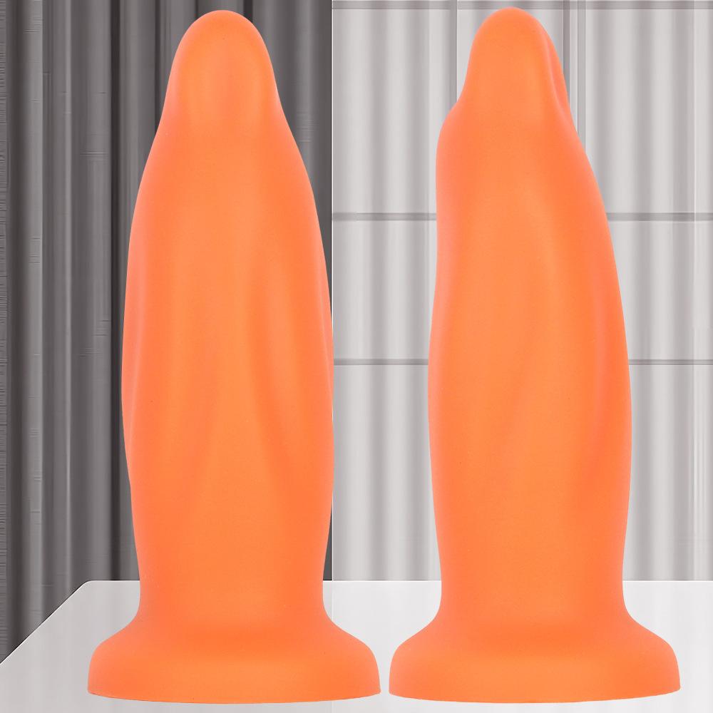 Liquid Silicone Super Large Super Thick Soft Anal Expansion Training Device with Irregular Anal Plug and Large Penis