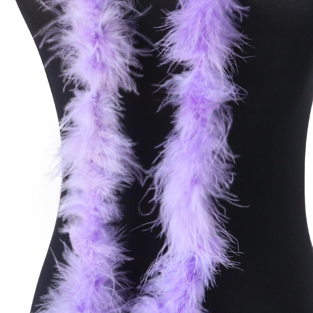 2 Meter Natürliches Truthahnfedern Boa 11g für DIY Bastel Schal Tuch Dekoration Flauschiges Federboa Nähen Kostüm Kleid Weihnachtsbaum Dekoration