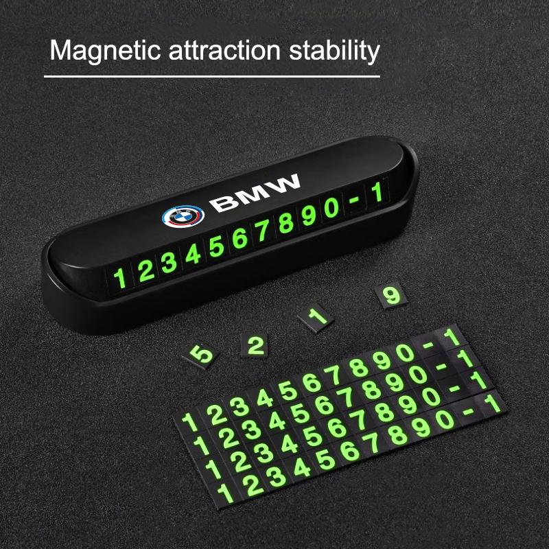 Auto Temporäre Parkkarte Telefonnummer Karte Kennzeichen Telefon für BMW Serie i3 i4 G07 G06 G05 G02 G01 F48 F39 G42 G30 G20 G26 X1