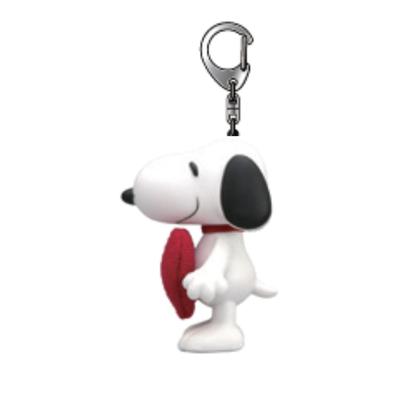 Ushikubo Kogeisha Snoopy Costume Keychain, Heart Shape, Approx. Height 60 X Width 33 X Face Length 42mm, SN-248