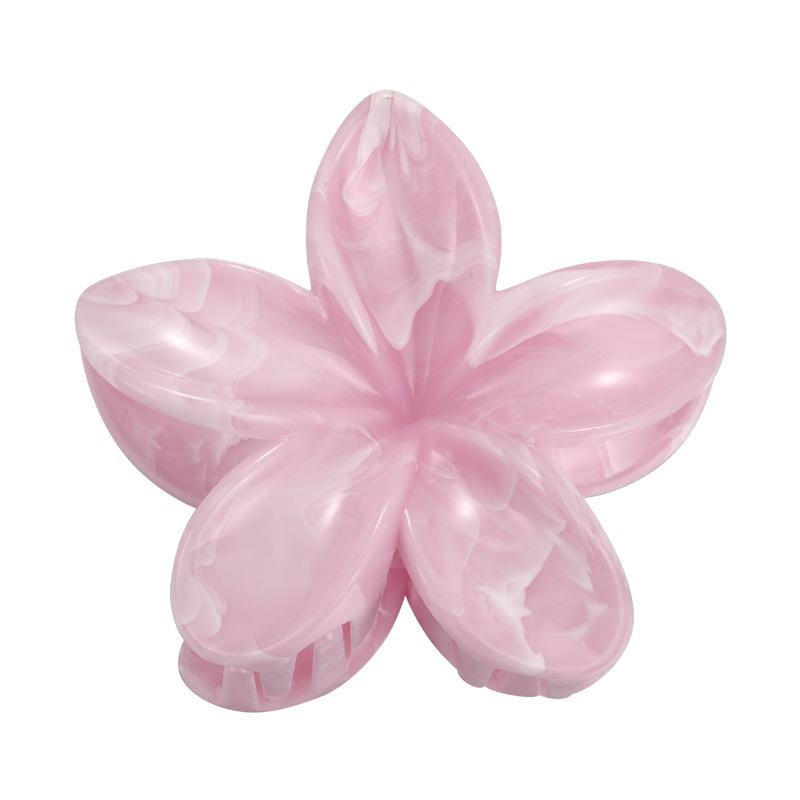 Farbverlauf Frangipani Haarspange Damen Vielseitig Süß Resort Fee Haifisch-Clip Vintage Haaraccessoires