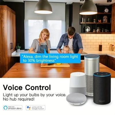 Tuya Smart E14 Candle Lamps Wifi&Bluetooth RGB LED Bulb Light APP Voice Control 220V Smart Life Alice Alexa Google Home