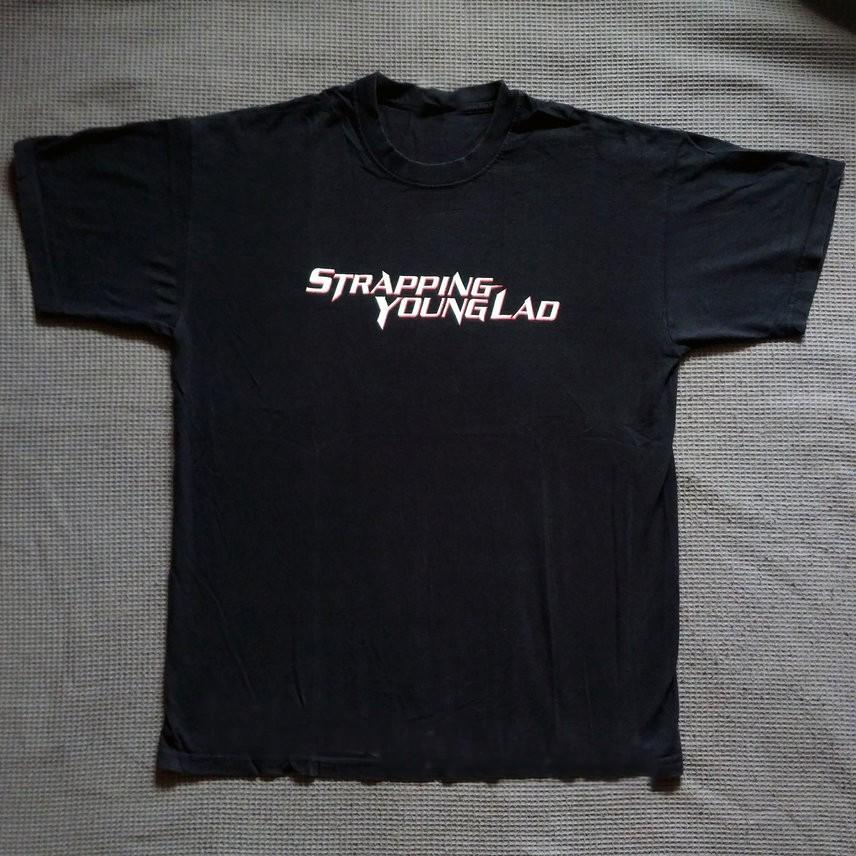 Логотип Strapping Young Lad Черная Футболка Полный размер S-5XL Унисекс HD934 Унисекс Футболка XXXXL