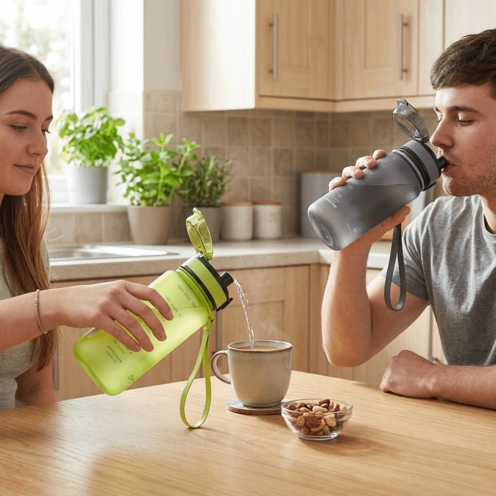 Resin Hydration Container Direct‑drink Opening Drink Bottle Reusable Outdoor Bottle  Travel