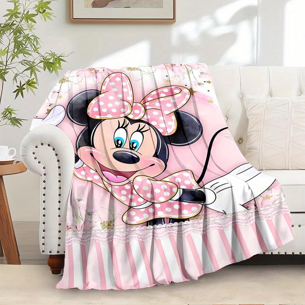 

1 pc Velvet Bedding Throw Blanket - Cute Minnie Mouse Design, Soft and Warm for Couch Cover, Gift Idea for and Adults, Perfect Home Decor Ac 130x150cm