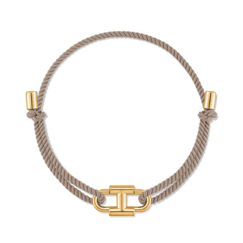 

hyeres-lor Erite Silver (Y) Emblem String Bracelet Cocoa HL5B07522Y9235 ONE