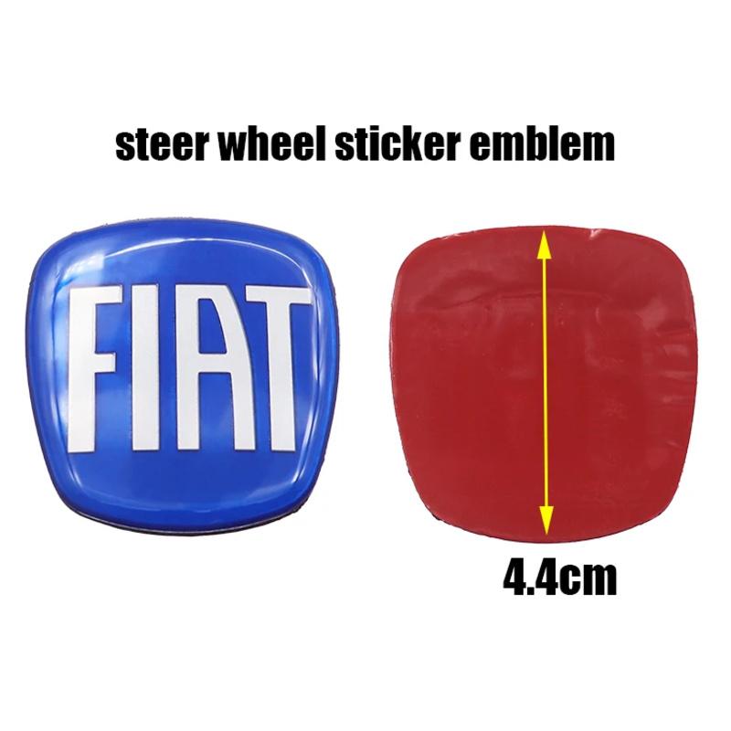 1pcs 3D 44mm Acrylic Steer Wheel Emblem Sticker Car Steering Wheel Sticker Car Interior Emblem Car Accessories For FIAT Abarth