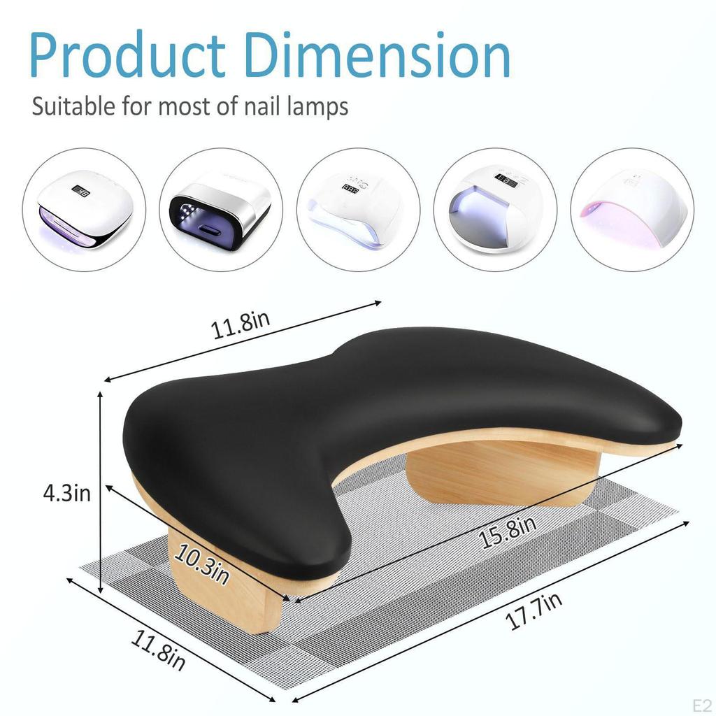Arm Rest for Nails Tech Hand Pillow Professional Practical Non Slip Base Accessories Sturdy