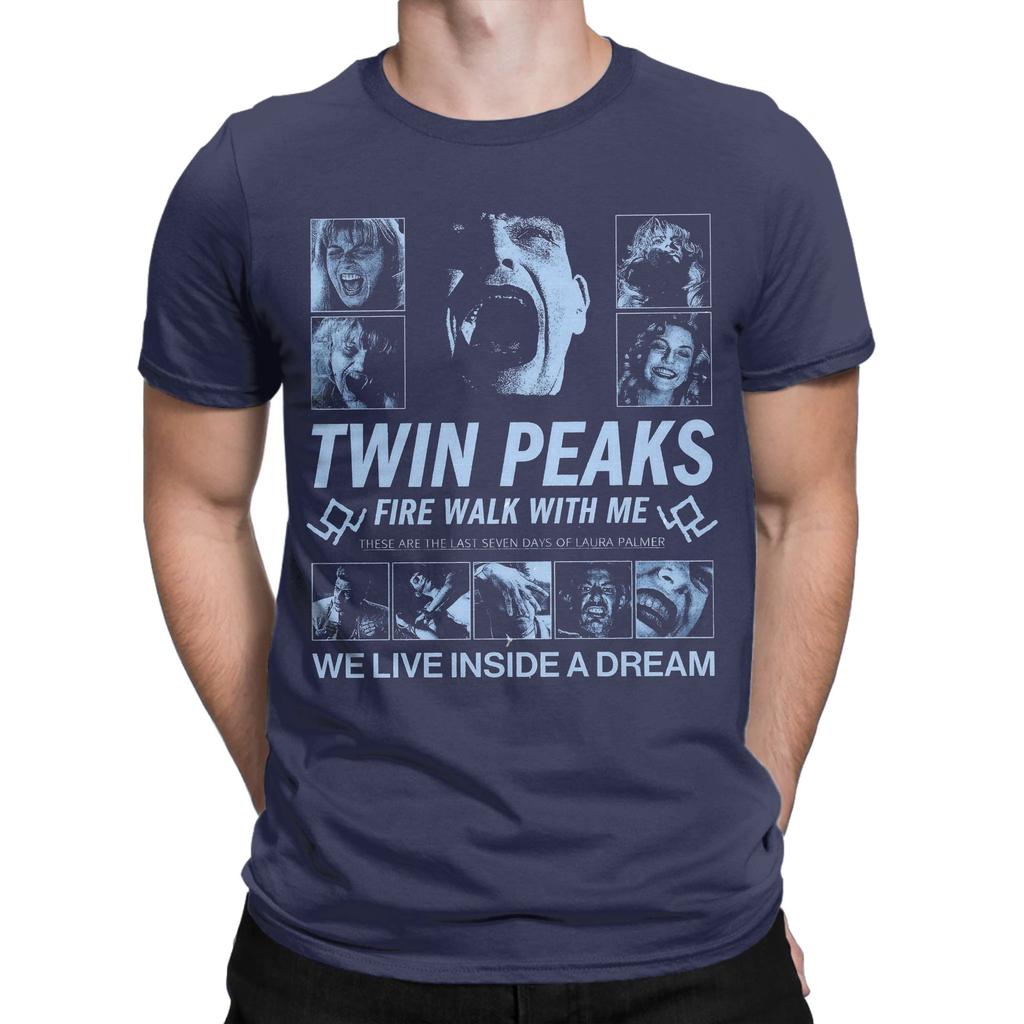 Benvenuti A Twin Peaks Classico Dramma TV Stampa Still T-shirt Unisex Donna Girocollo Cotone Estiva Maglietta Oversize Casual Harajuku Stile Top