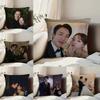 W-When the P-Phone R-Rings TV Pillow Case Anti-dustmite Pillowcase Invisible Zipper Silky Short Plush Sofa Cushion Cover