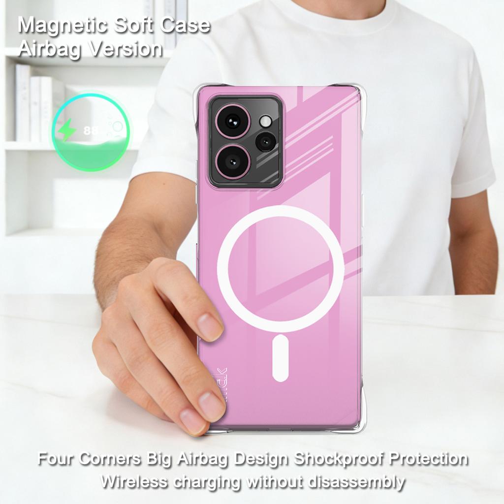 For HMD Skyline 5G Phone Case IMAK Shock-resistant Soft Magnetic Case