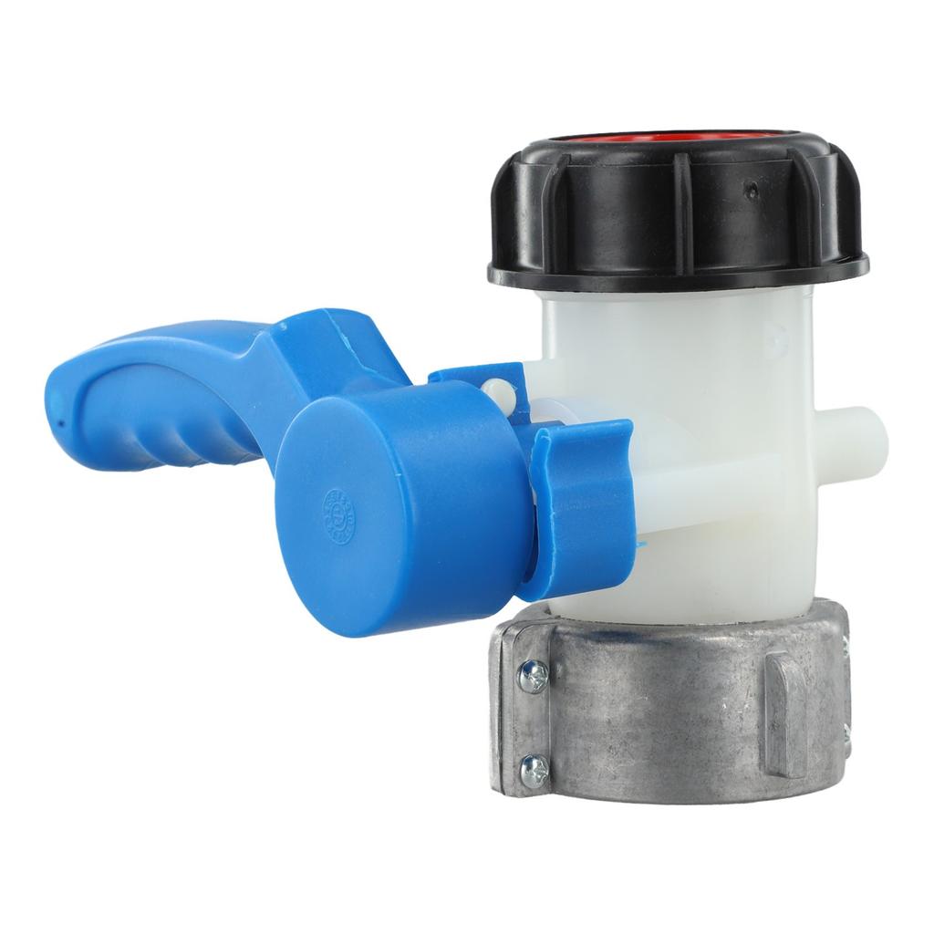 Aluminum Union Nut IBC Outlet Tap Stopcock Adapter Easy-open Functionality