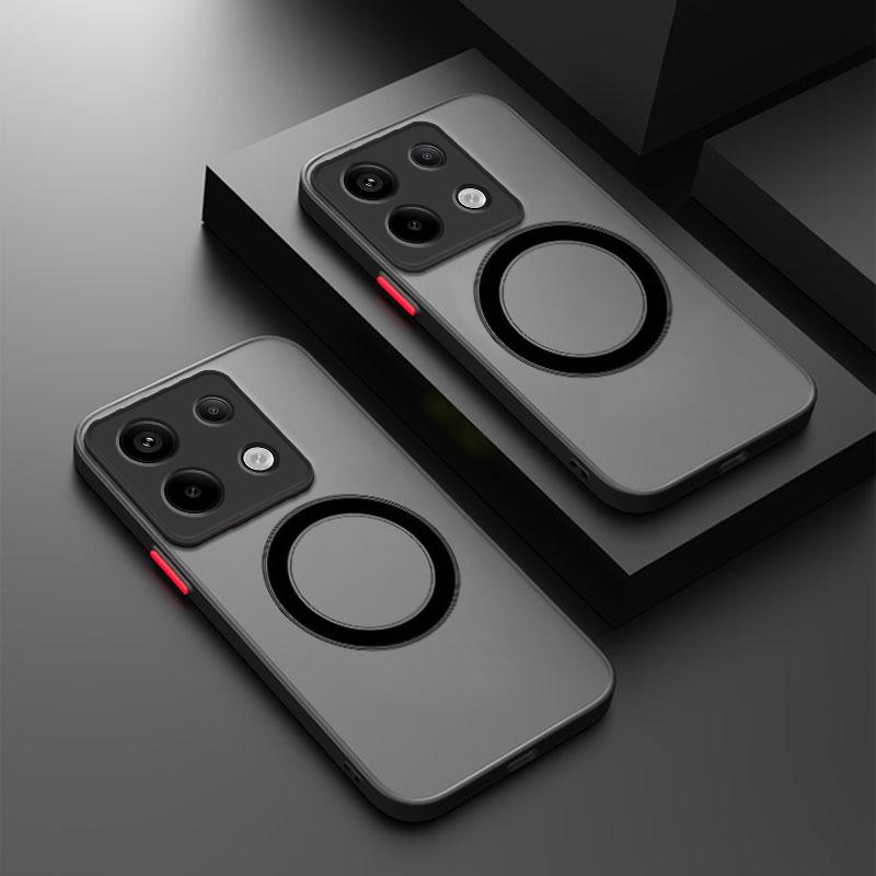 

Полупрозрачный матовый чехол Magsafe для телефона xiaomi redmi Note 13 12 11 11s 12s Pro Plus Note11 Note12 Note13 Pro 4G 5G Redmi Note11 4G