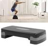 Household Cardio Fitness Training Equipment Height Adjustable Aerobic Stepper Gym Anti-slip Exercise Step Block Board