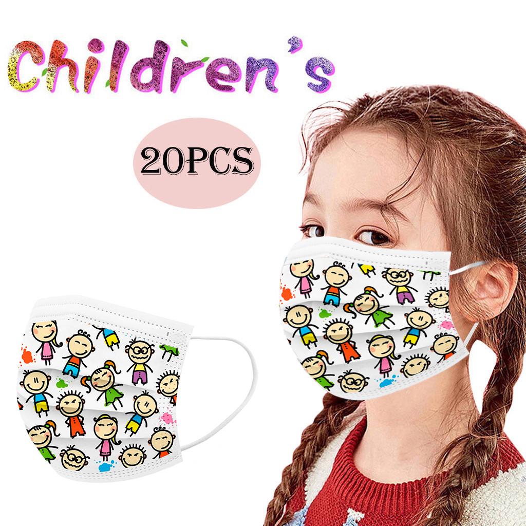 Kids Children's Cartoon Mask Disposable Three Layer Face Mask