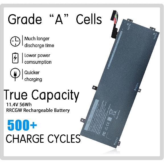 56Wh Laptop RRCGW Battery, Replacement Dell XPS 15 Battery for XPS 15-9550 15-9560 15-9570 Precision 5510 5520 5530 Mobile WorkStation Series P56F