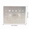 0.12mm Pitch BGA Reballing Stencil with IC Slots Soldering Rework Template  Phone Repair