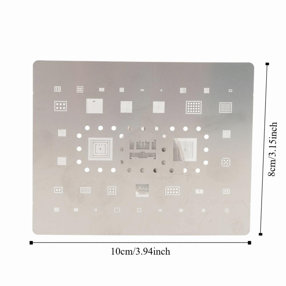 0.12mm Pitch BGA Reballing Stencil with IC Slots Soldering Rework Template  Phone Repair