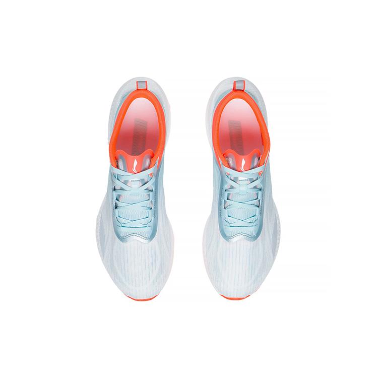 New LiNing Super Light 19 Wear Resistant Lightweight Rebound Low Top Running Shoes White Blue Red ARBS001-19