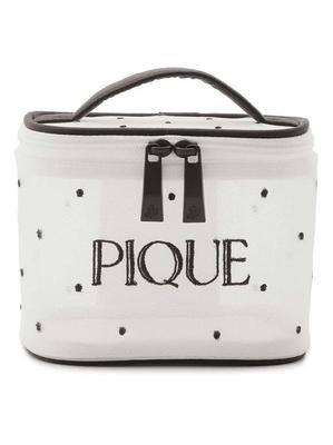 Gelato Pique Dot Embroidered Tulle Vanity Pouch PWGB242665 OWHT Women's