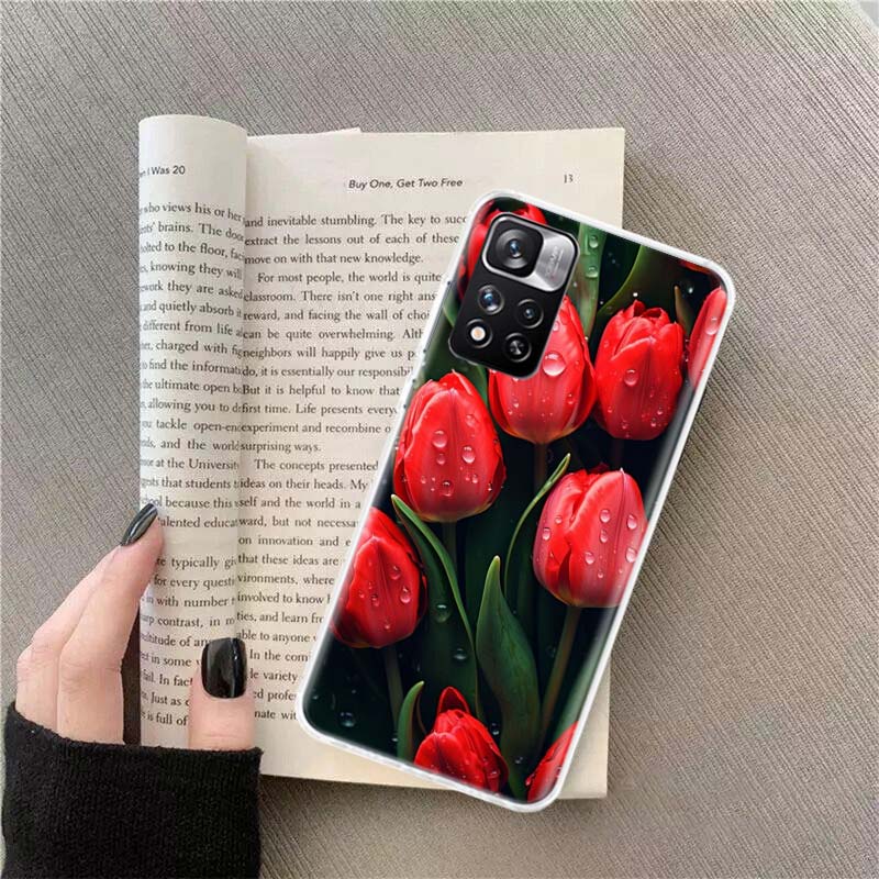 Tulips are Already in Full Bloom Phone Case For Redmi Note 13 12 Pro Plus 14 15 Pro 5G 11 11T 11E 11S 10 Pro 10S 9 9S Cover Cell