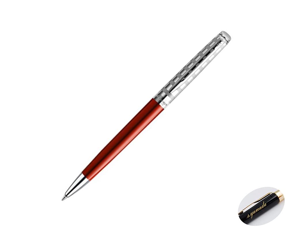

имя подарок шариковая ручка Waterman Metropolitan Deluxe Stripe Red CT [Бесплатная гравировка] [Бесплатная упаковка]