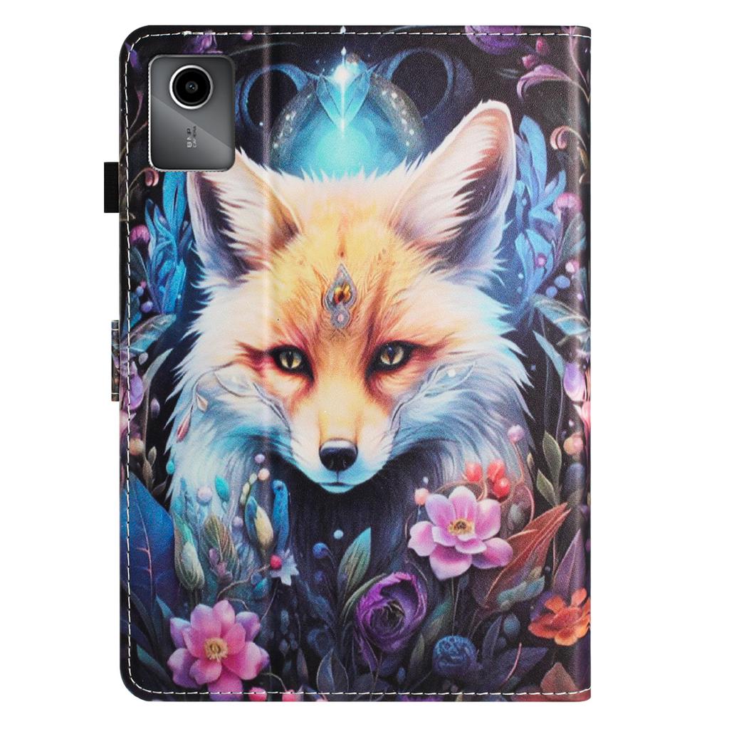 Malte søte dyr og kokosnøtttrær Mønster PU Leather Tablets Veske med For Lenovo Tab M11,M10 Plus (3. Gen),M10 Plus, M10 Gen 3, M10