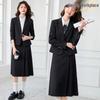 Age-Defying Korean-Style Petite Suit Set for Women: College Student Professional Interview Workwear Skirt