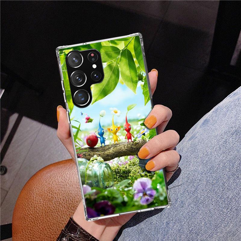 Game P-PikminS 4 Phone Case For Samsung Galaxy S24 S25 Edge S26 Ultra S23 S22 S21 Plus S20 FE + Personalized Print Cover Galaxy