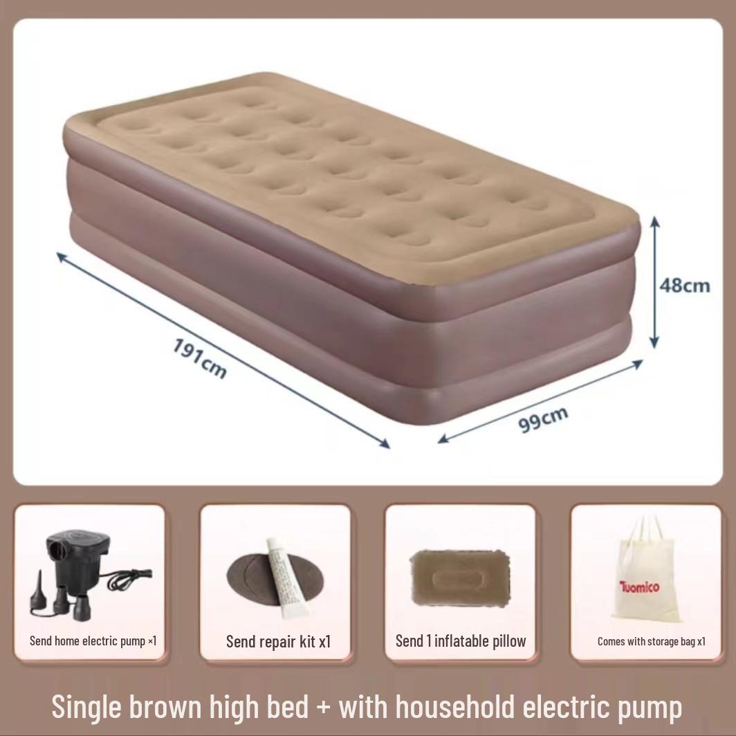 

Компактный односпальный надувной матрас для улицы и дома 99*191*48 cm