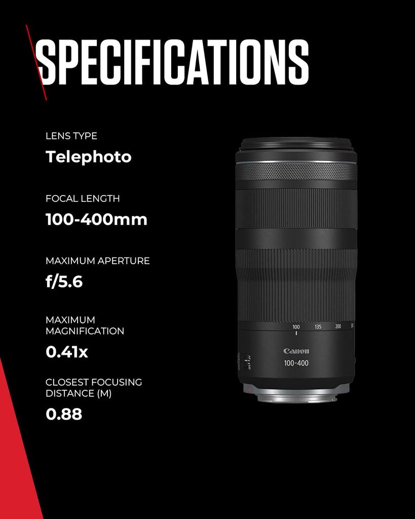 Money Back Canon IS USM Excellent Tested and Working [Full Guarantee] [Fastest Shipping] RF100-400mm F5.6-8 Lens, Condition,