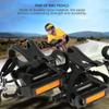 Bicycle Pedals with Toe Clip Straps, Cycling Pedals with Integrated Toe Clips and Cage Straps, Outdoor Afix, for Mountain and Road Bikes