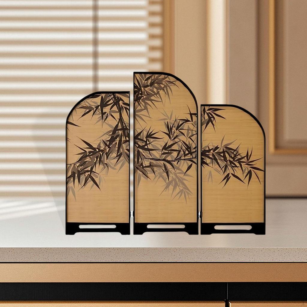 Mini Screen Decoration Decor Business Gift Landscape Divider Desk Ornament Desktop Statue for