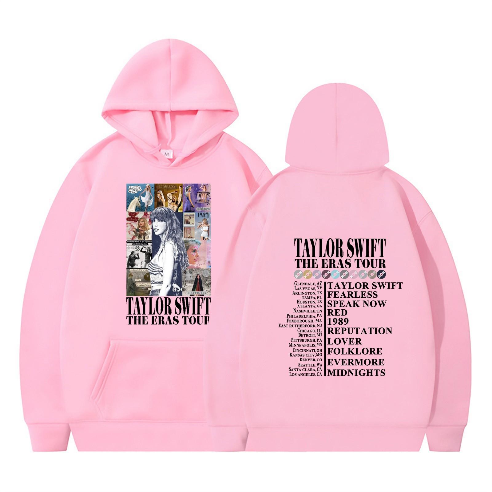 

Women s Fashion Daily Versatile Casual Crewneck Sweatshirts Daily Long Sleeve Patchwork Top Sweatshirts L рожевий