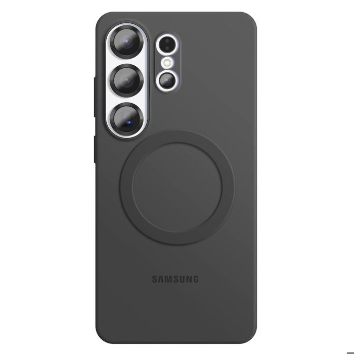 Case - SAMSUNG - Galaxy S26 Ultra - Silicone Soft Touch - MagSafe Magnetic Ring &; Qi2 - Shockproof Polycarbonate Reinforcement