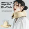 Memory Foam U-Neck Pillow For Travel Cervical Support Airplane Pillow Portable Neck Cushion