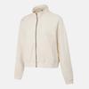 Descente Women'S Jacquard Training Zip-Up Jacket Cream Sr122Pft21