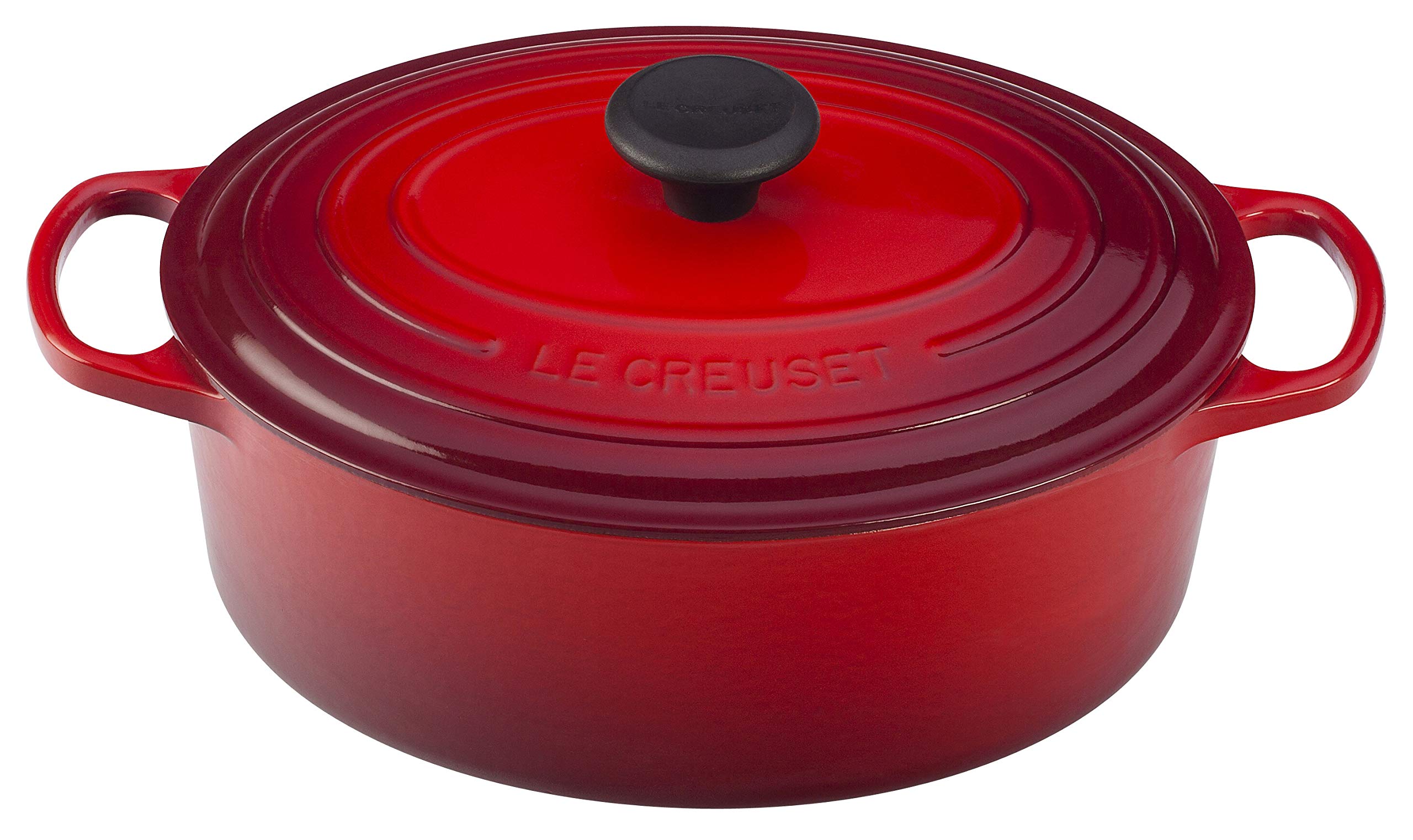 

Le Creuset Cast Enamel Pot Signature Cocotte Oval 25 cm Cherry Red Gas IH Oven Compatible Japanese [Авторизований продукт]