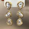 Übertriebene Lange Quasten Imitation Perlen Ohrringe für Damen Mode Geometrische Wassertropfen Ohrringe Luxuriöser Damenschmuck Geschenk