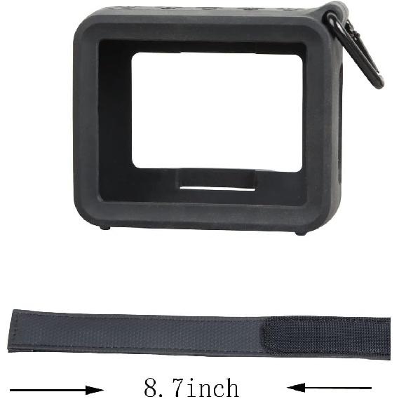 Hermitshell Silicone Carrying Case Replacement for JBL GO2 (Black 2)