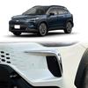 For Toyota Corolla Cross 2025 2026 ABS Chrome Front Bumper Corner Foglamp Fog Light Blade Wind Cover Protection Cover Trim