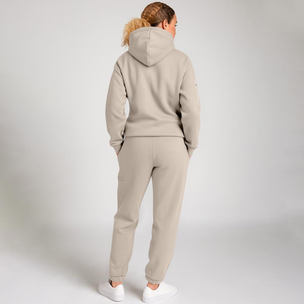 Unisex Fashion Solid Color Flight Mode Travel Hoodie Sports Shirt With Built In Eye Mask Sports Pants Loose 2-piece Set