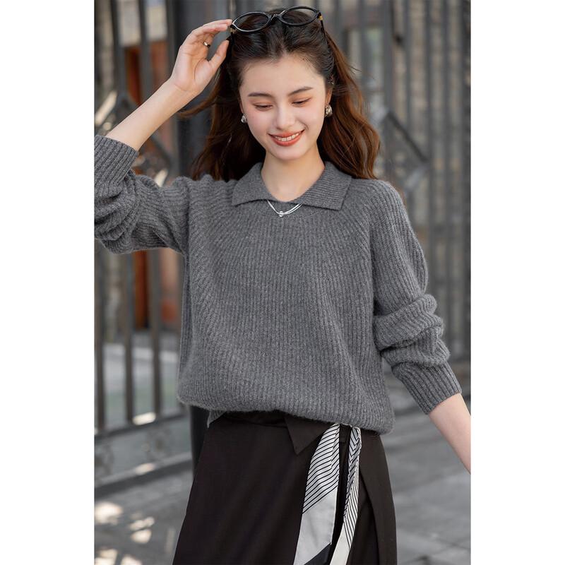 Mokana Premium Retro Chic Cashmere Long-Sleeve Sweater MKNJD4038